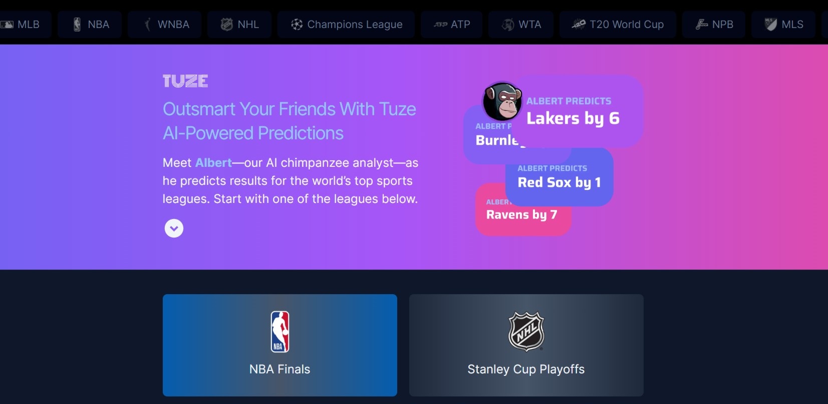 Tuze Sports screenshot